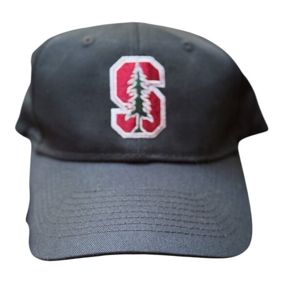Stanford Baseball Hat O/S Black Red Port & Company University Cap Stitched Tree - Picture 1 of 7